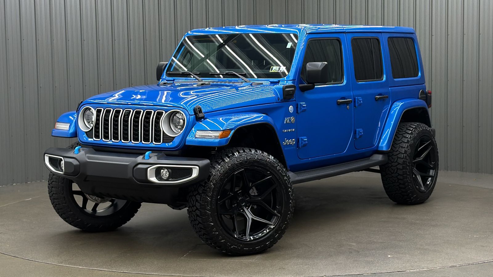 Lifted 2024 Jeep Wrangler Sahara 4xe w/ Tech Group, Safety & Hard Top