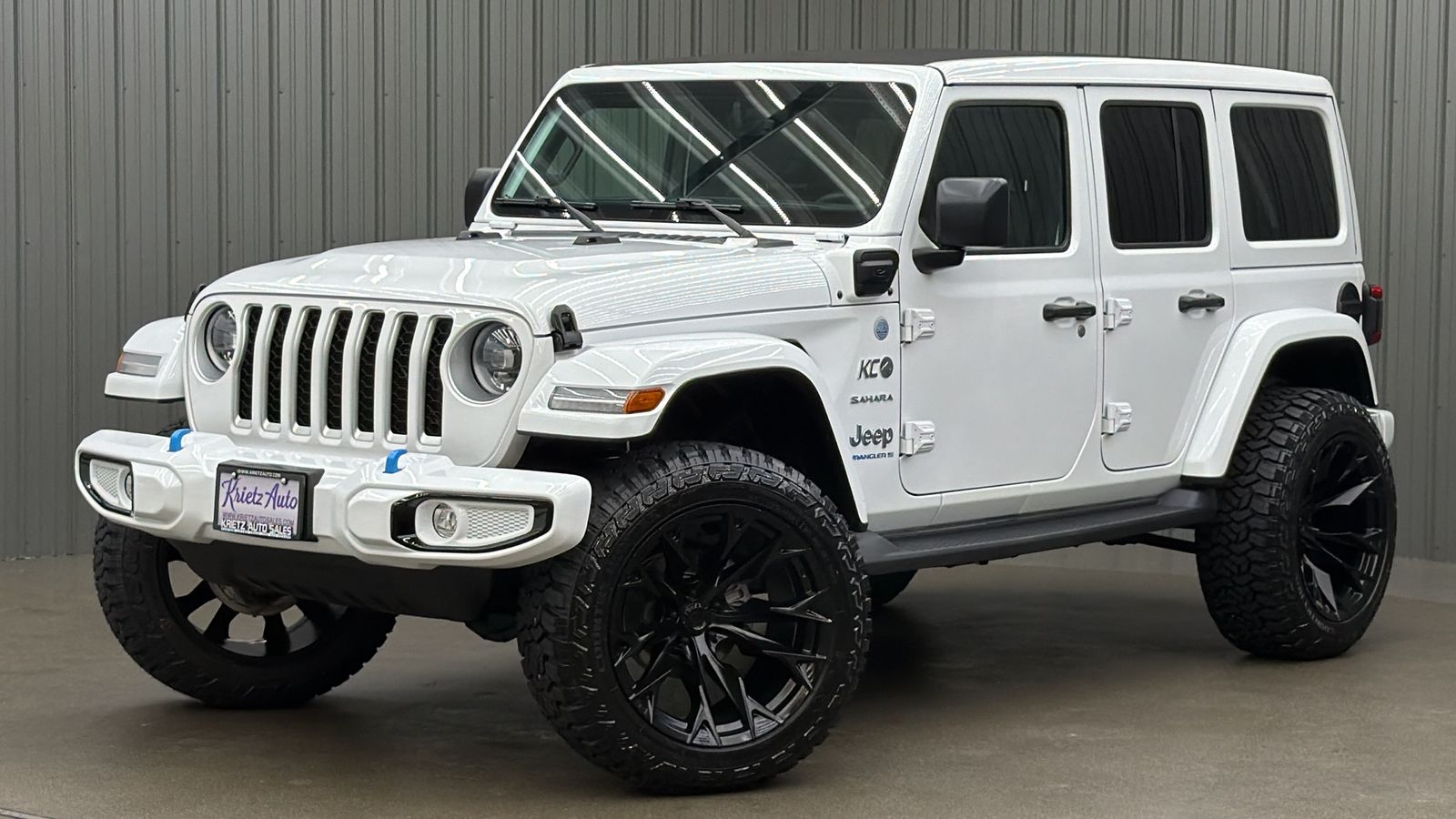 Lifted 2023 Jeep Wrangler Sahara 4xe w/ Cold Weather & Sky Top
