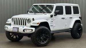 Lifted 2023 Jeep Wrangler Sahara 4xe w/ Cold Weather & Sky Top