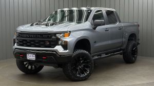 Lifted 2026 Chevrolet Silverado 1500 Custom Trail Boss Short Bed w/ Dark Essentials Package