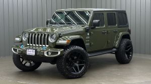 Lifted 2023 Jeep Wrangler Sahara 4xe w/ Cold Weather & Hard Top