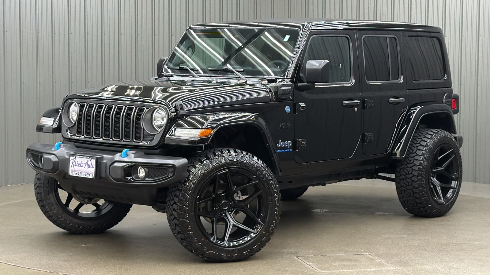 Lifted 2024 Jeep Wrangler Sport S 4xe w/ Convenience, Tech & Sky Top