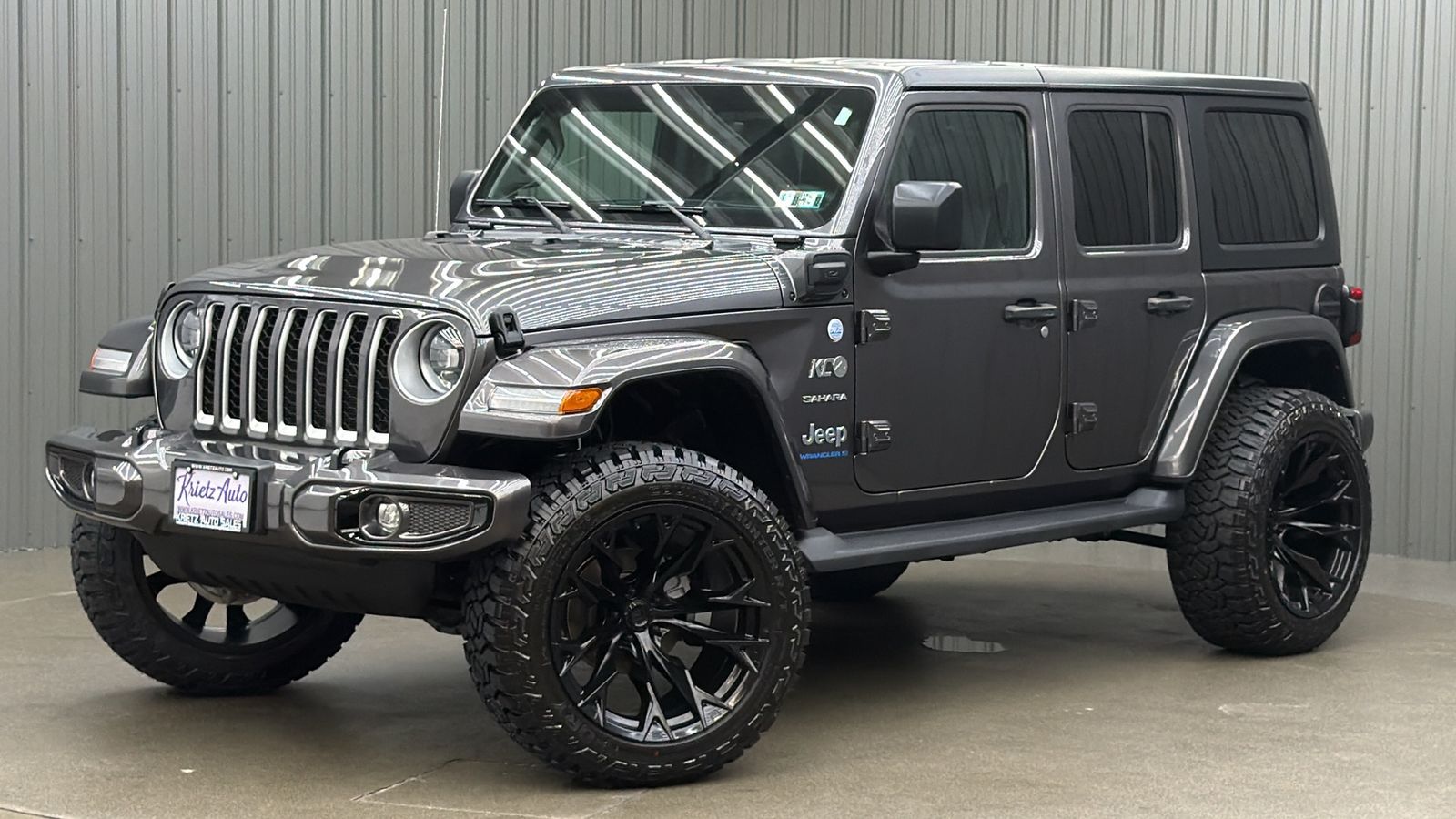 Lifted 2023 Jeep Wrangler Sahara 4xe w/ Cold Weather & Hard Top