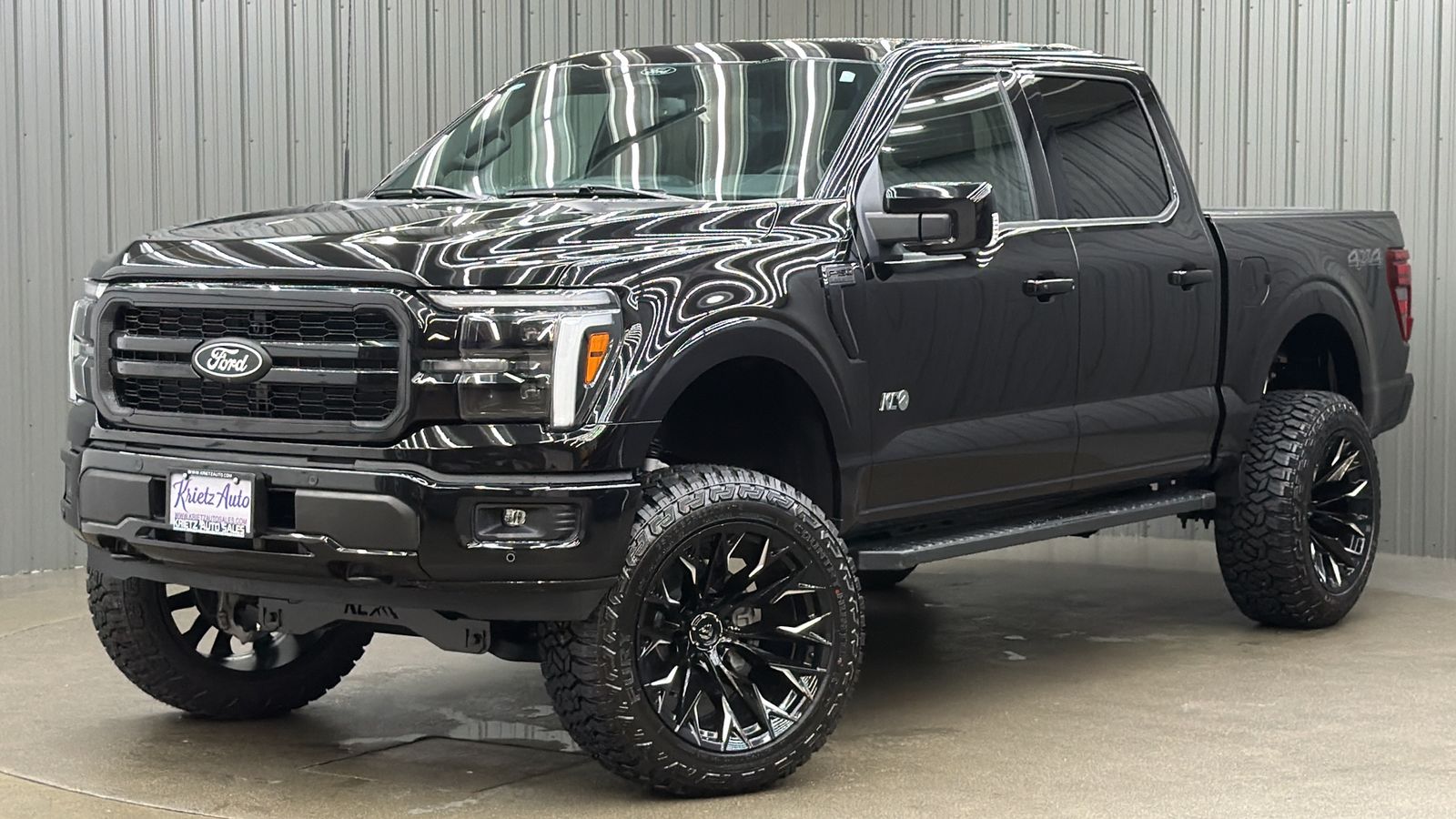 Lifted 2025 Ford F-150 Lariat Black Package Short Bed w/ 501A & Moonroof