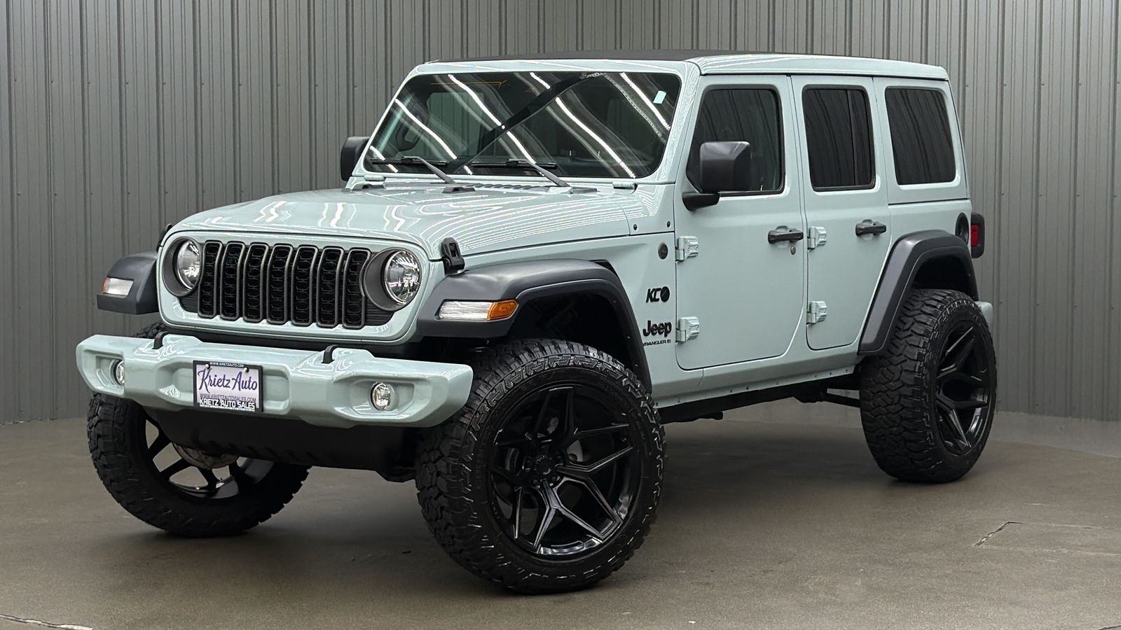 Lifted 2024 Jeep Wrangler Sport S w/ Convenience, Tech & Sky Top