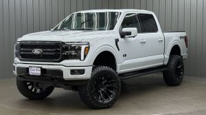 Lifted 2026 Ford F-150 Lariat Black Appearance Pkg Short Bed w/ 501A & Moonroof
