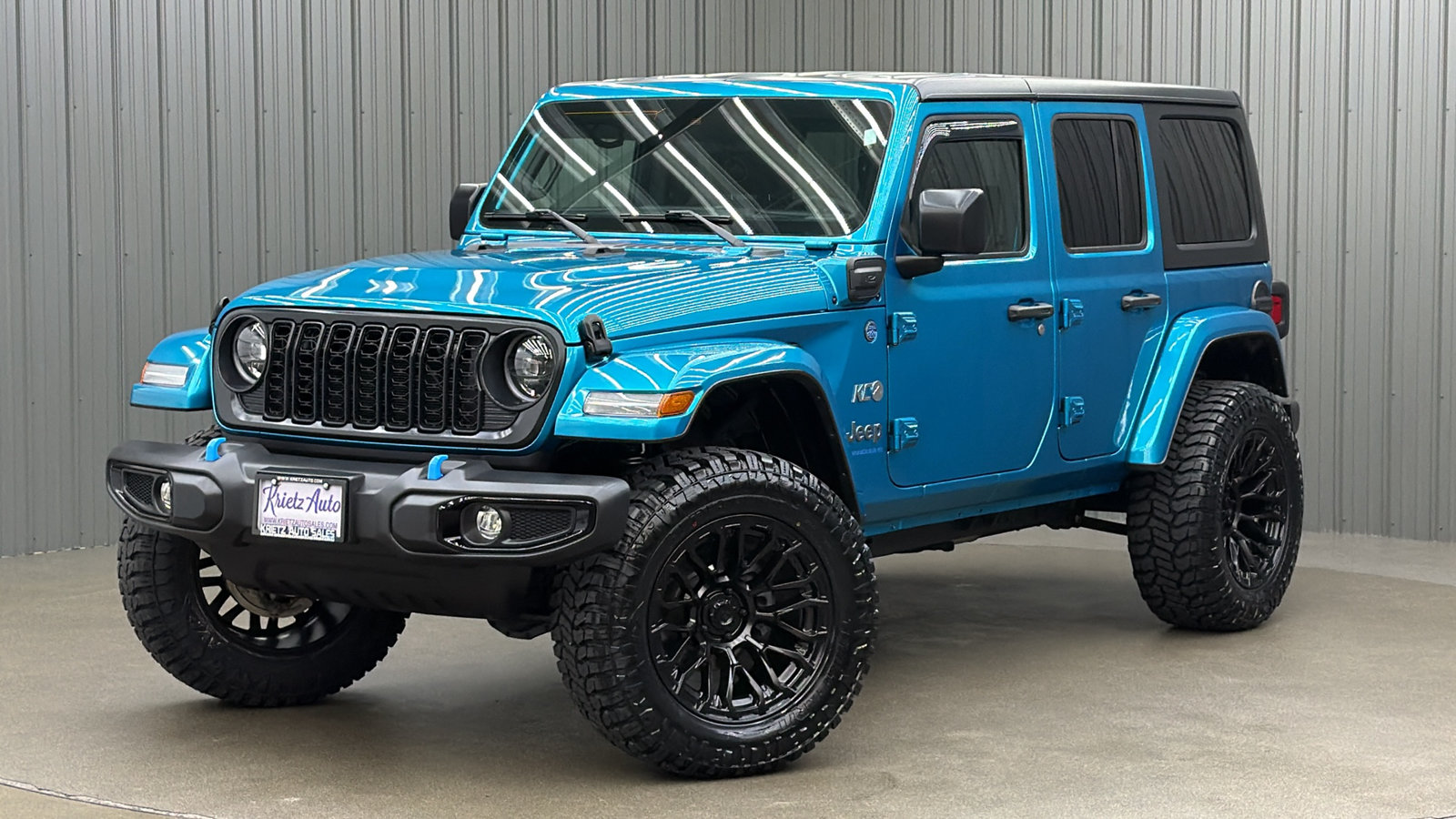 Lifted 2024 Jeep Wrangler Sport S 4xe w/ LED Lights, Convenience & Hard Top